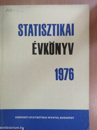 Statisztikai évkönyv 1976