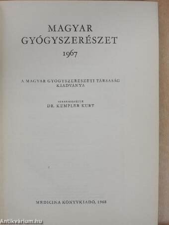 Magyar gyógyszerészet