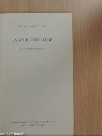 Kabale und Liebe