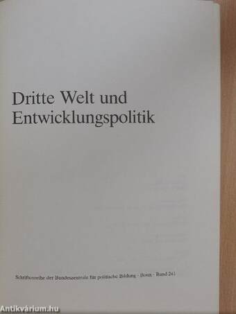 Dritte Welt und Entwicklungspolitik