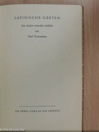 Latinische Gärten