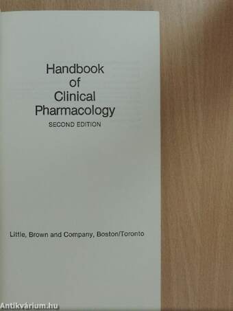 Handbook of Clinical Pharmacology