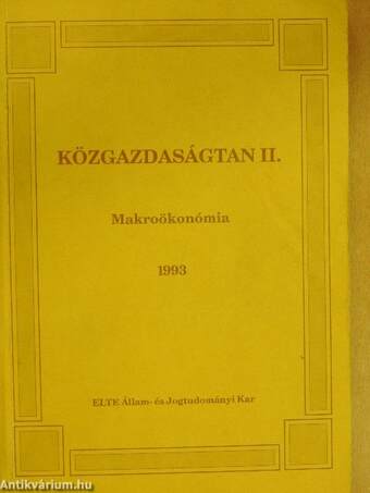 Közgazdaságtan II.