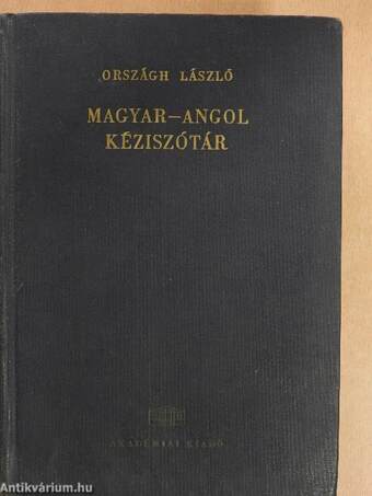 Magyar-angol kéziszótár