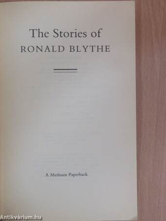 The Stories of Ronald Blythe