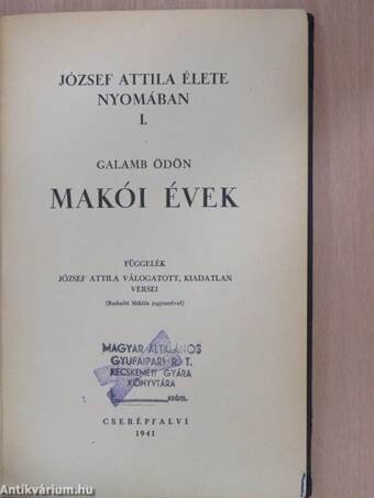 Makói évek