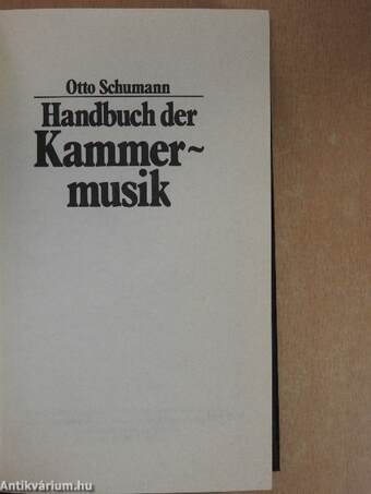 Handbuch der Kammermusik