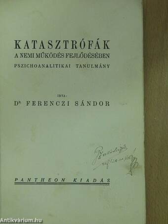 Katasztrófák a nemi működés fejlődésében