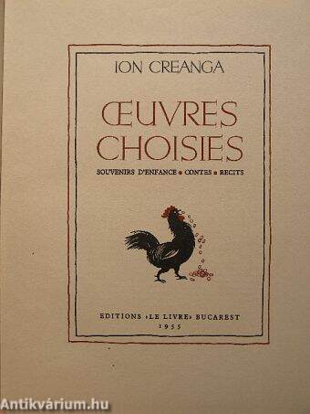 Ion Creanga Oeuvres Choises