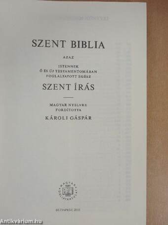 Szent Biblia