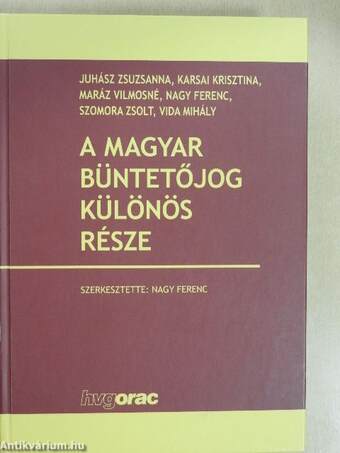 A magyar büntetőjog különös része