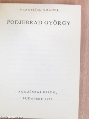 Podjebrad György