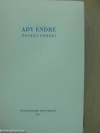 Ady Endre összes versei I-II.