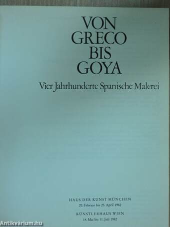 Von Greco bis Goya