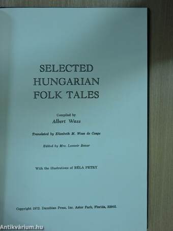 Selected Hungarian Folk Tales