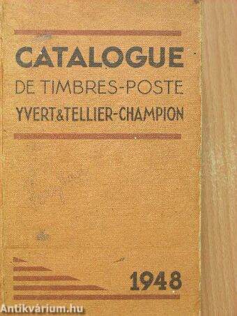 Catalogue de timbres-poste Yvert & Tellier-Champion 1948