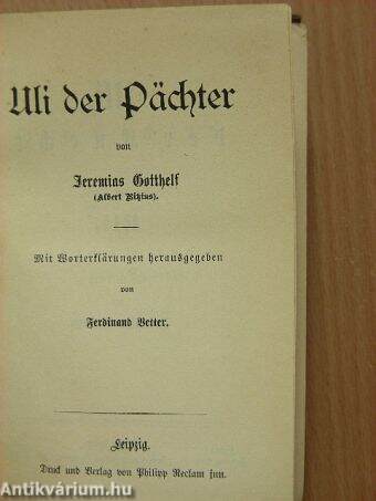 Uli der Pächter (gótbetűs)