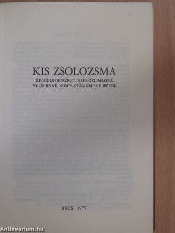 Kis zsolozsma