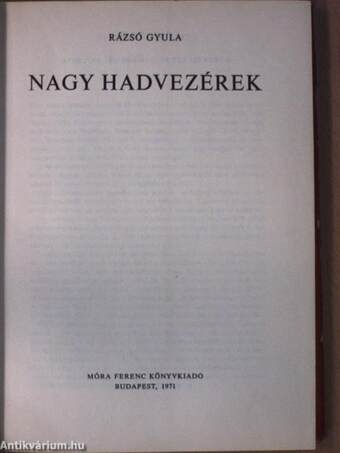 Nagy hadvezérek