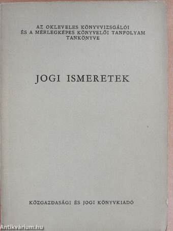 Jogi ismeretek