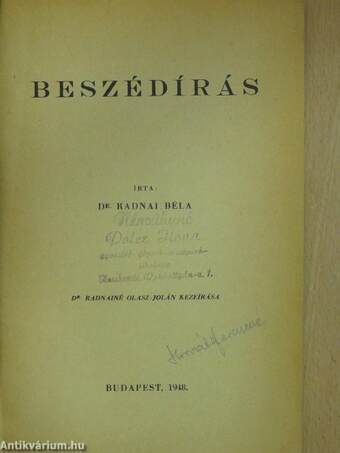 Beszédírás