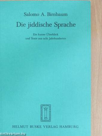 Die jiddische Sprache