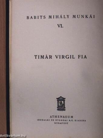 Timár Virgil fia