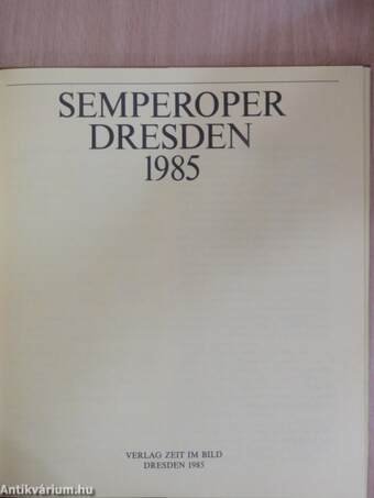 Semperoper Dresden 1985