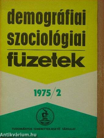 Demográfiai-Szociológiai Füzetek 1975/2.