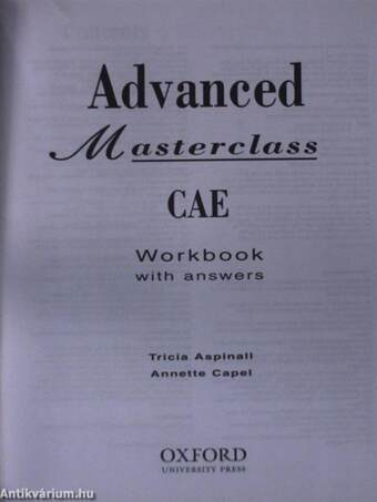 Advanced Masterclass CAE - Workbook with answers