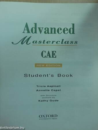 Advanced Masterclass CAE - Student's Book