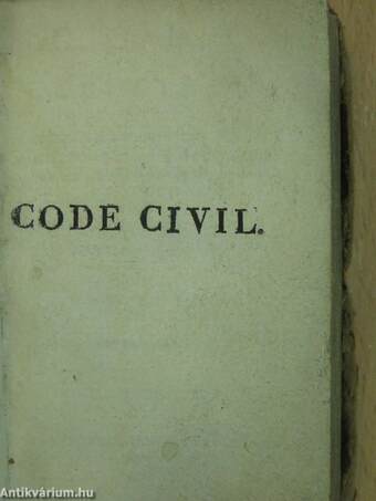 Code civil I., III.