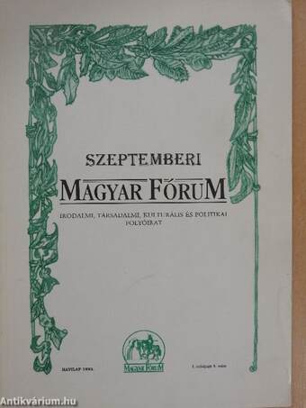 Szeptemberi Magyar Fórum 1993.