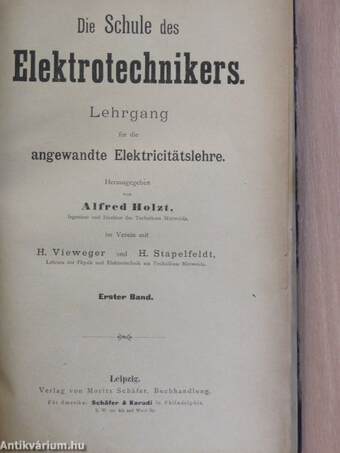 Die Schule des Elektrotechnikers I-II.(töredék)