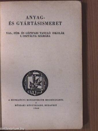 Anyag- és gyártásismeret