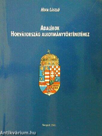 Adalékok Horvátország alkotmánytöténetéhez