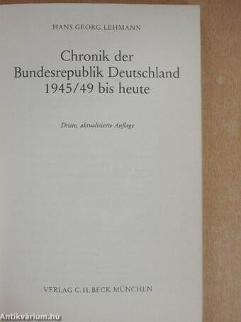 Chronik der Bundesrepublik Deutschland