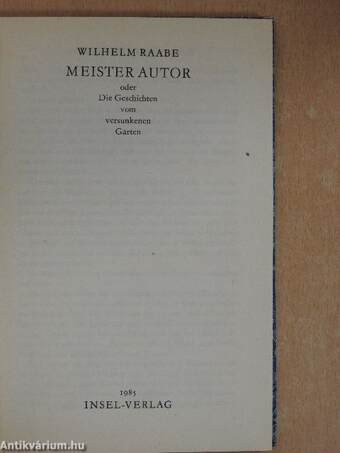 Meister Autor