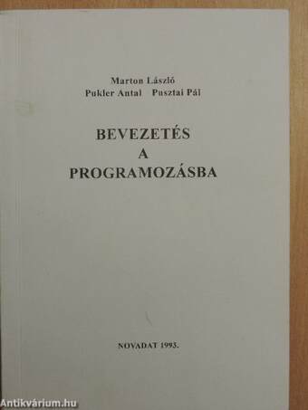 Bevezetés a programozásba