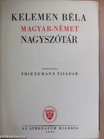 Magyar-német nagyszótár