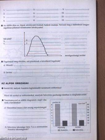 Földrajz munkafüzet 8.