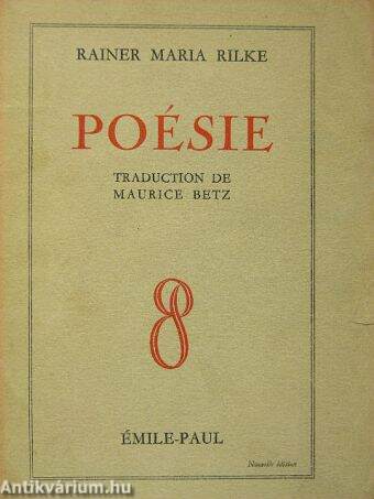 Rainer Maria Rilke Poésie