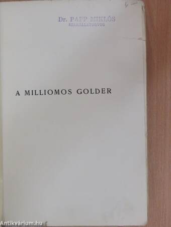 A milliomos Golder