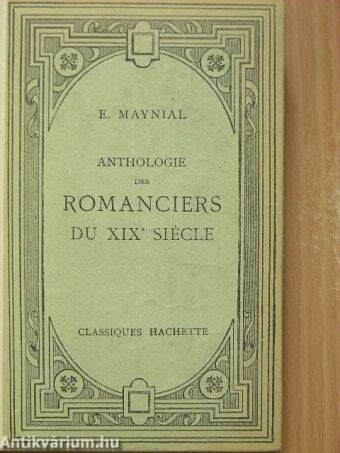 Anthologie des Romanciers du XIX. siécle