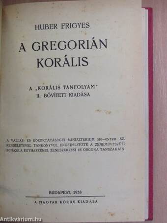 A gregorián korális