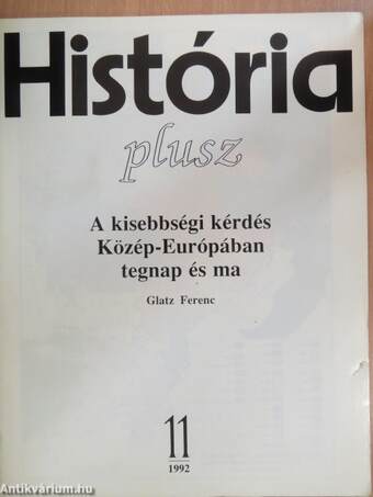 História plusz 1992/11. Különszám