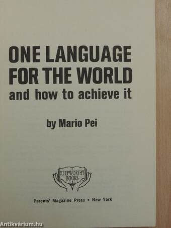 One Language For The World