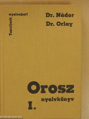 Orosz nyelvkönyv I.