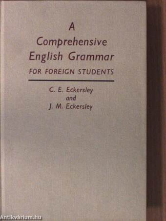 A Comprehensive English Grammar for foreign students