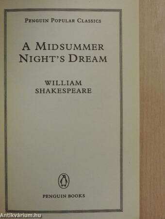 A Midsummer Night's Dream